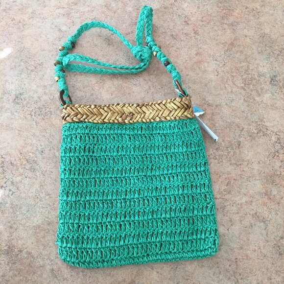 NWT Blue Miami straw handbag - Picture 2 of 15